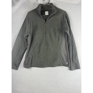 Columbia Sweater Large Adult Black Fleece Titanium Pullover Half Zip Womens L